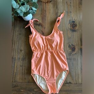 Kortni Jeane Swimsuit One Piece Peach Pink - Size Xtra Small